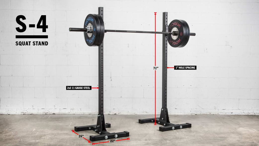 Rogue fitness pull up bar squat rack deals